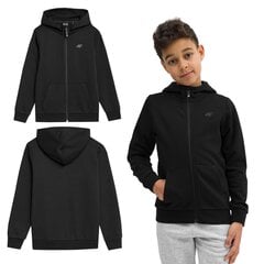 Džemperis zēniem 4F 4FJSS23TSWSM219, melns cena un informācija | Zēnu jakas, džemperi, žaketes, vestes | 220.lv