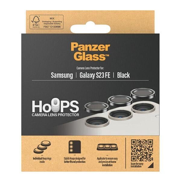 PanzerGlass Hoops Camera Samsung S23 FE cena un informācija | Ekrāna aizsargstikli | 220.lv