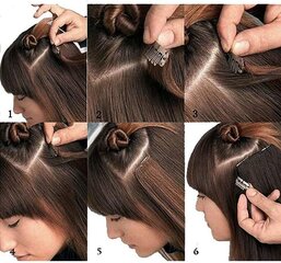 Накладные волосы на заколках Silk-Co, 50см цена и информация | Аксессуары для волос | 220.lv