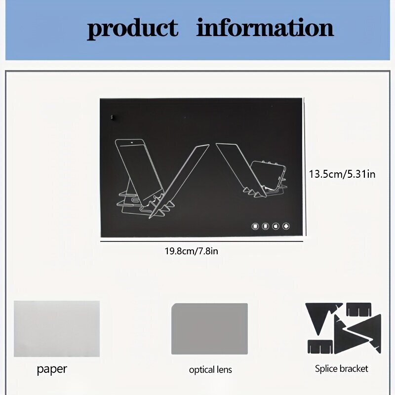 Stends zīmējumu projekciju kopēšanai цена и информация | Modelēšanas un zīmēšanas piederumi | 220.lv