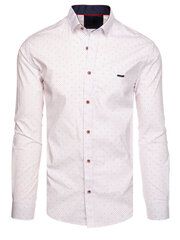 Krekls vīriešiem DX2555-53310, balts цена и информация | Мужские рубашки | 220.lv