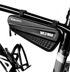 Ūdensnecaurlaidīga velosipēda bagāžnieka soma Wildman 154, melna cena un informācija | Citi velo piederumi un aksesuāri | 220.lv