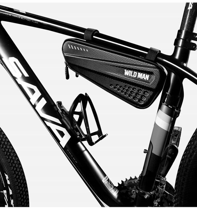 Ūdensnecaurlaidīga velosipēda bagāžnieka soma Wildman 154, melna cena un informācija | Citi velo piederumi un aksesuāri | 220.lv