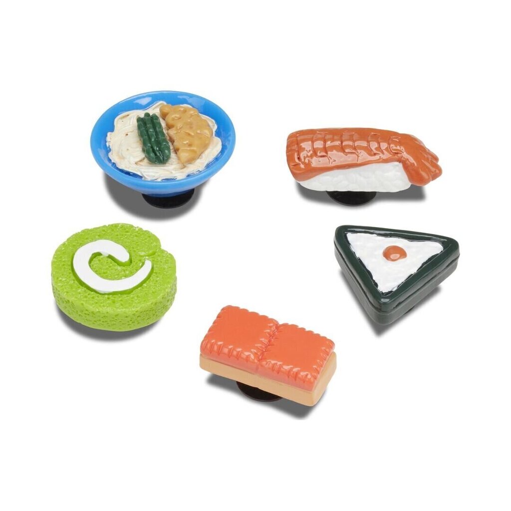 Aksesuārs apaviem Crocs™ 3D Mini Sushi Party G1141400-MU 303954, 5 gab. cena un informācija | Gumijas klogi bērniem | 220.lv