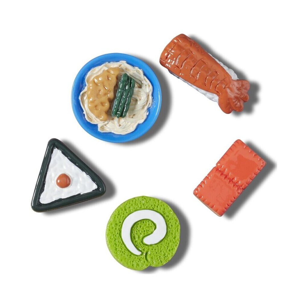 Aksesuārs apaviem Crocs™ 3D Mini Sushi Party G1141400-MU 303954, 5 gab. cena un informācija | Gumijas klogi bērniem | 220.lv