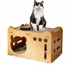 Деревянный домик для кошки Emes1 цена и информация | Когтеточки | 220.lv