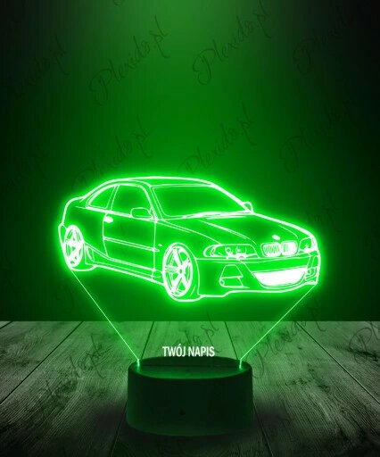 Plexido 3D LED lampa, BMW E46 cena un informācija | Galda lampas | 220.lv