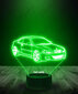 Plexido 3D LED lampa, BMW E46 цена и информация | Galda lampas | 220.lv