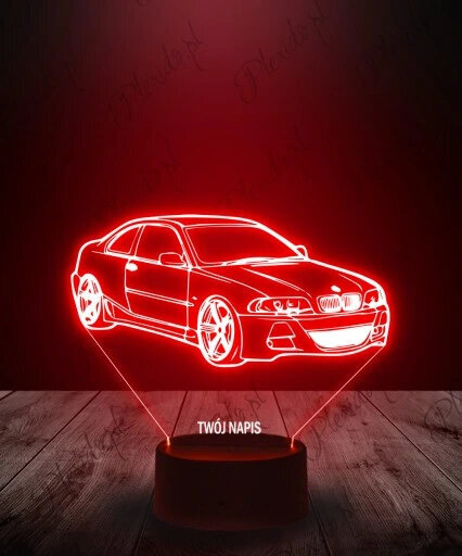 Plexido 3D LED lampa, BMW E46 cena un informācija | Galda lampas | 220.lv