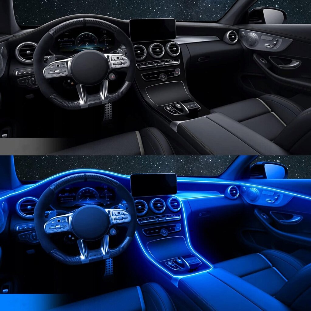 YoloDiiem Led RGB automašīnas salona apgaismojuma komplekts cena un informācija | Auto spuldzes | 220.lv