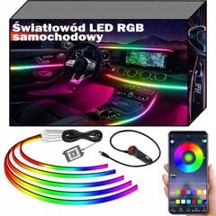 YoloDiiem Led RGB automašīnas salona apgaismojuma komplekts цена и информация | Автомобильные лампочки | 220.lv