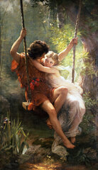 Glezna La Primavera, 1873; Pierre Auguste Cot reprodukcija, 30x40cm цена и информация | Картины | 220.lv