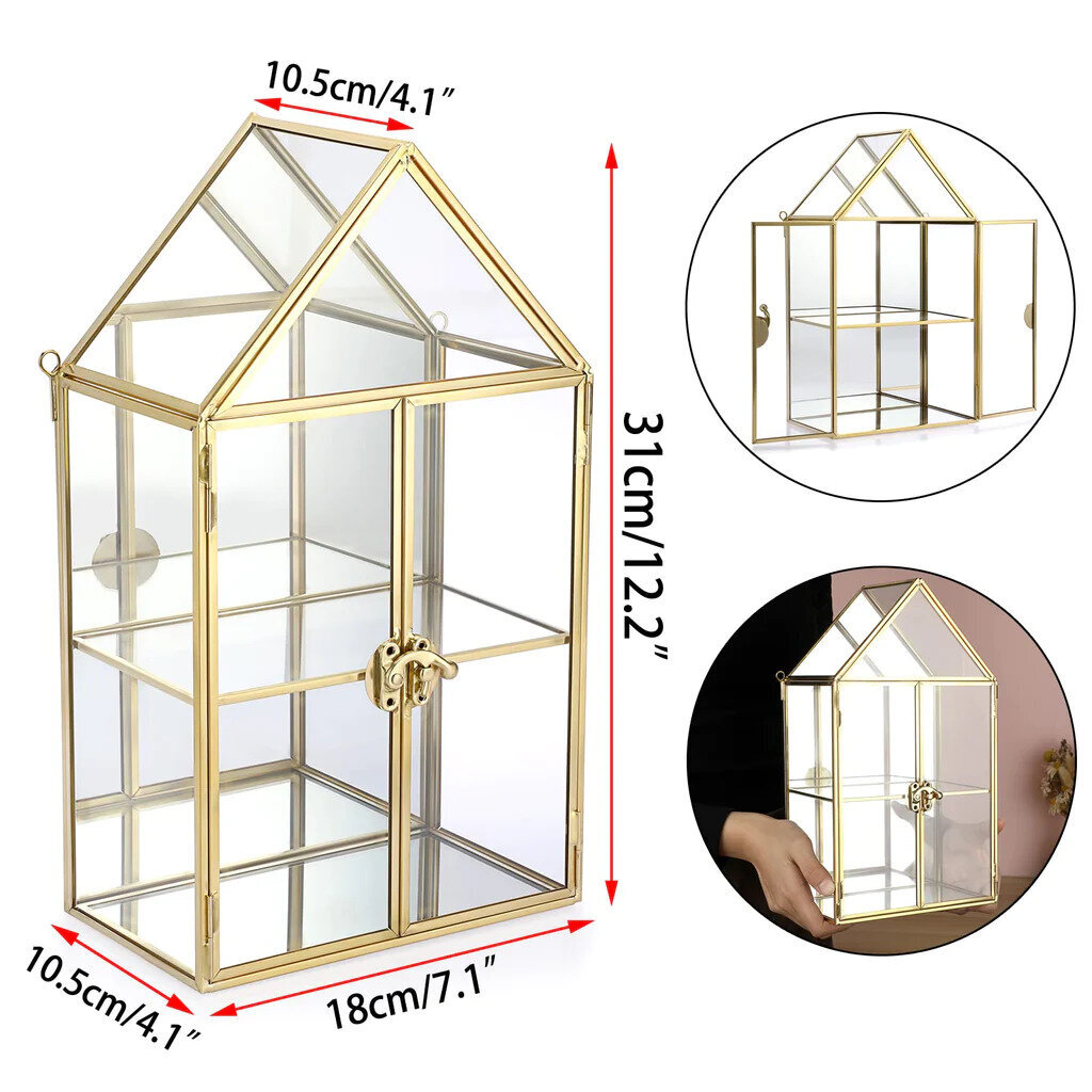 Dekoratīva stikla kaste 31 x 18 x 10.5 cm cena un informācija | Interjera priekšmeti | 220.lv