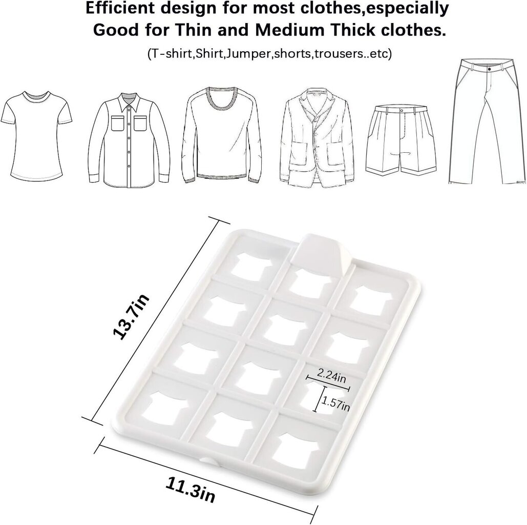 T-kreklu uzglabāšanas garderobes nodalījums 10 gab. цена и информация | Pakaramie un apģērbu maisi | 220.lv