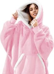 Garš džemperis ar kapuci sievietēm, rozā цена и информация | Женские толстовки | 220.lv