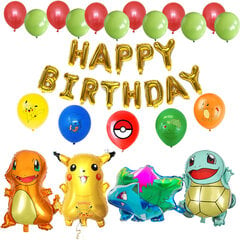 Набор воздушных шаров на день рождения Покемон 22 шт. цена и информация | Шарики | 220.lv