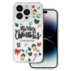 Чехол TEL PROTECT Christmas для Iphone 15 Pro Max Design 3, прозрачный цена и информация | Чехлы для телефонов | 220.lv