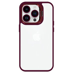 Чехол Tel Protect Kickstand + стекло камеры (объектив) для Iphone 13 бордовый цена и информация | Чехлы для телефонов | 220.lv