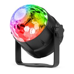 Светильник Party Disco с красочными вращающимися лучами цена и информация | Праздничные декорации | 220.lv