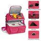 Kasimir divstāvu piknika soma/termo soma, 15L, rozā цена и информация | Trauki pārtikas uzglabāšanai | 220.lv