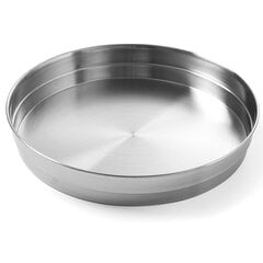 Глубокий поднос для официанта с бортиком, круглый стальной диаметр. 31,5 см цена и информация | Посуда, тарелки, обеденные сервизы | 220.lv