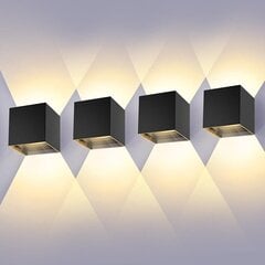 Ledmo регулируемый луч 12Вт Настенные светодиодные светильники 4 шт. 3000k цена и информация | Настенные светильники | 220.lv