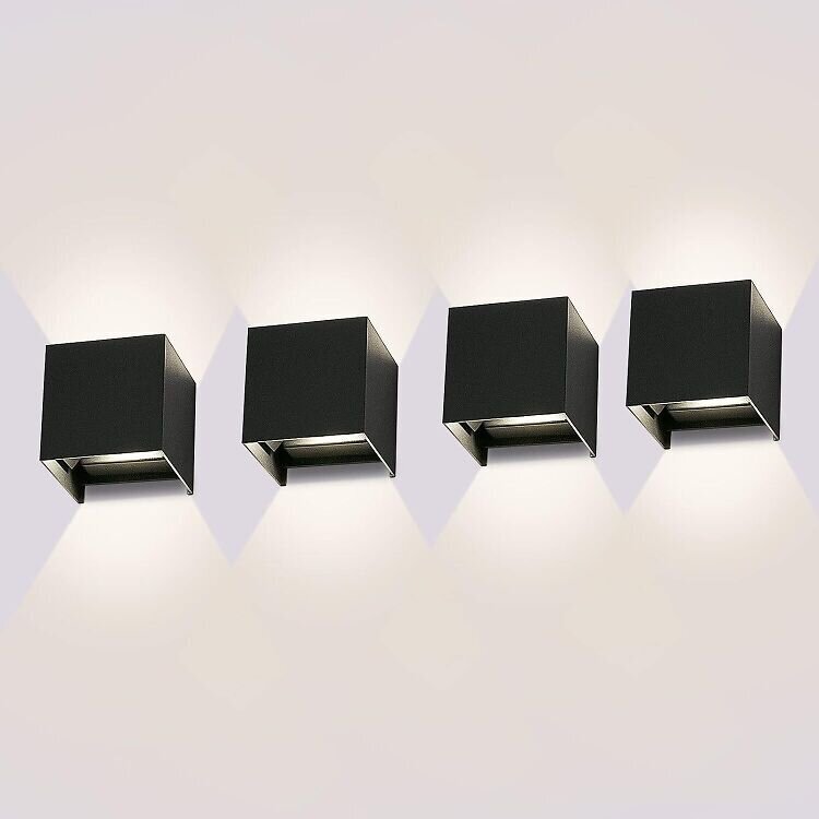 Ledmo sienas lampa ar regulējamu staru 12W Led, 4 gab. цена и информация | Sienas lampas | 220.lv