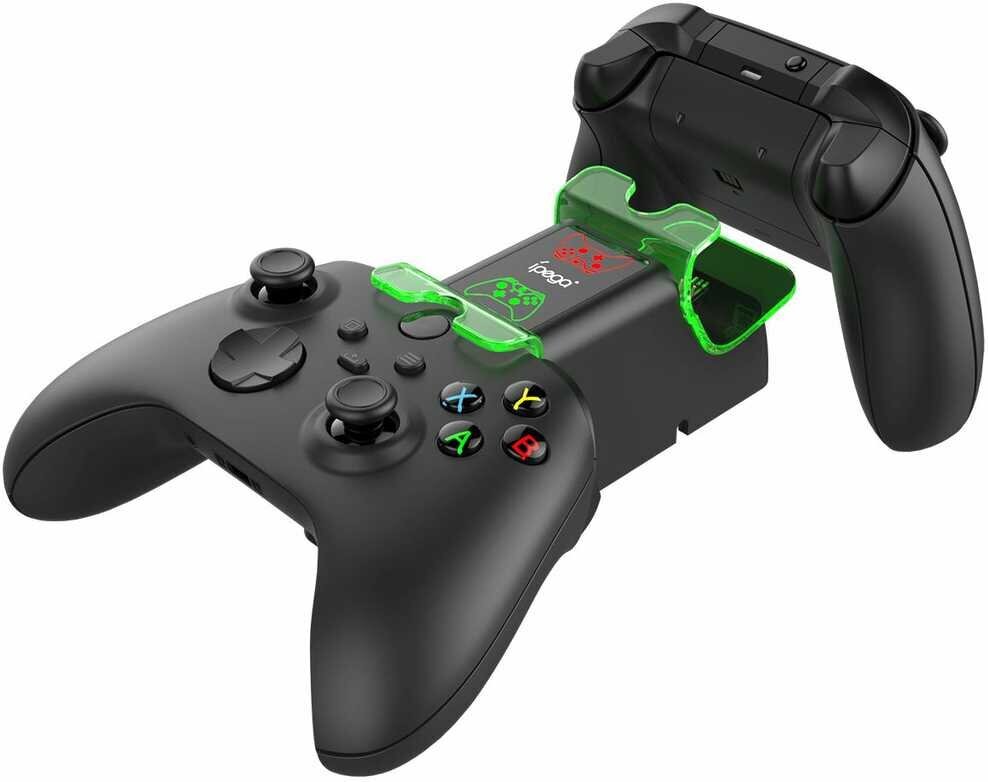 Ipega XBX003 uzlādes stacija diviem spēļu kontrolieriem, paredzēta Xbox Series X/S spēļu konsoles uzlādes doks ar LED uzlādes indikatoru cena un informācija | Spēļu kontrolieri | 220.lv