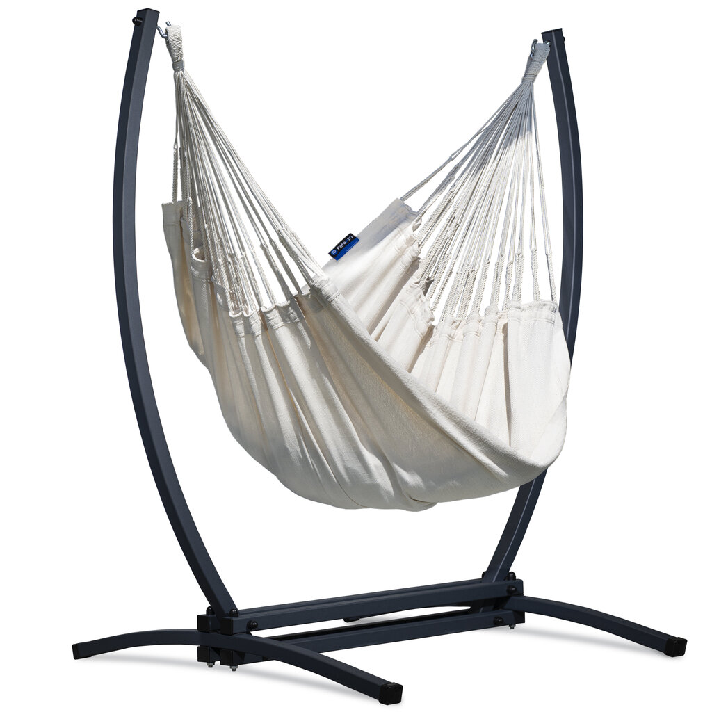Medellin Creme XL šūpuļkrēsls + Gazela 160kg rāmis cena un informācija | Šūpuļtīkli | 220.lv
