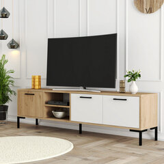 TV galdiņš Asir, 180x52x34cm, bēšs/balts cena un informācija | TV galdiņi | 220.lv