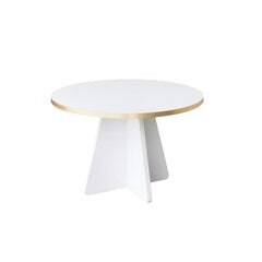 Кофейный столик, Асир, 60x40x60 см, золото/белый цена и информация | Журнальные столики | 220.lv