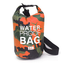 Водонепроницаемая сухая сумка Тип 1 5л, зеленый камуфляж цена и информация | Непромокаемые мешки, чехлы, дождевики | 220.lv