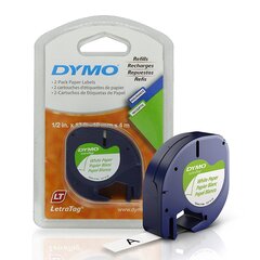 Dymo LetraTag S0721510 12mm x 4m, S0721500, 10 gab. cena un informācija | Piederumi printerim | 220.lv