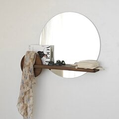 Зеркало, Асир, 83х70 см, коричневое цена и информация | Зеркальца | 220.lv