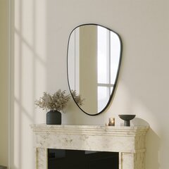 Зеркало, Асир, 91х61 см, черное цена и информация | Зеркала | 220.lv