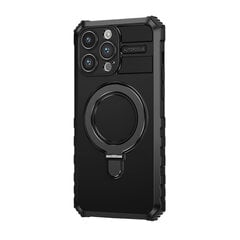 Чехол Tel Protect Armor Magsafe с металлическим кольцом для Iphone 13 Pro Max, черный цена и информация | Чехлы для телефонов | 220.lv