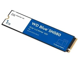 Western Digital Blue SN580 WDS100T3B0E цена и информация | Внутренние жёсткие диски (HDD, SSD, Hybrid) | 220.lv