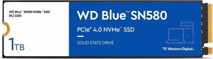 Western Digital Blue SN580 WDS100T3B0E цена и информация | Внутренние жёсткие диски (HDD, SSD, Hybrid) | 220.lv