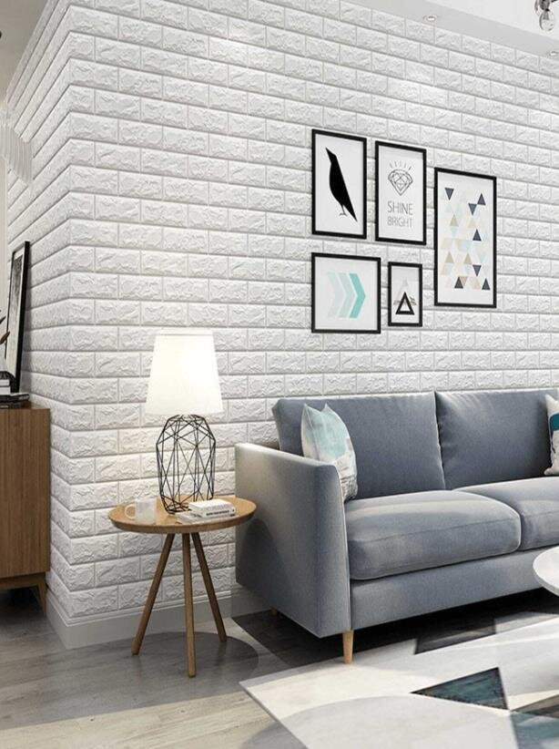 3D pašlīmējoši sienas paneļi, 30 cm cena un informācija | Griestu, sienu dekoru elementi | 220.lv