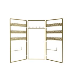 Ювелирный шкаф, Асир, 45x40x15 см, золотистый цена и информация | Детали интерьера | 220.lv