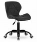 Grozāms krēsls, eko āda - melns цена и информация | Biroja krēsli | 220.lv