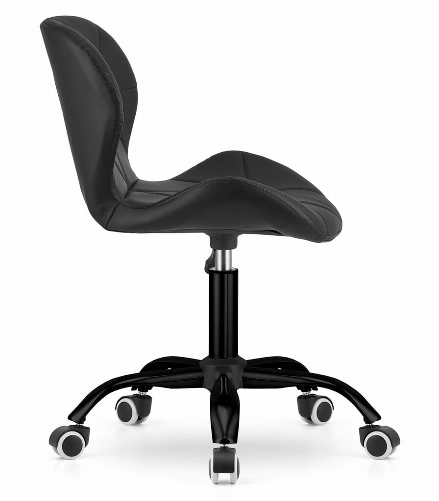 Grozāms krēsls, eko āda - melns цена и информация | Biroja krēsli | 220.lv