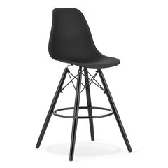 Барные стулья, черные, 4 шт. цена и информация | Стулья для кухни и столовой | 220.lv
