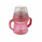 Pudelīte ar silikona snīpi Canpol Babies FirstCup, rozā, 6 mēn+, 150 ml цена и информация | Bērnu pudelītes un to aksesuāri | 220.lv