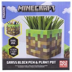 Minecraft Grass Block Pen and Plant Pot cena un informācija | Datorspēļu suvenīri | 220.lv