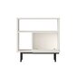Sānu galds, Asir, 60x60x25,5 cm, balts cena un informācija | Žurnālgaldiņi | 220.lv