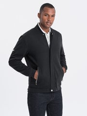 Džemperis vīriešiem Ombre Clothing, melns cena un informācija | Vīriešu jakas | 220.lv