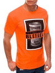T-krekls vīriešiem Edoti s1601, oranžs cena un informācija | Vīriešu T-krekli | 220.lv
