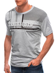 футболка мужская s1765 - серая цена и информация | Мужские футболки | 220.lv