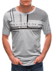 футболка мужская s1765 - серая цена и информация | Мужские футболки | 220.lv